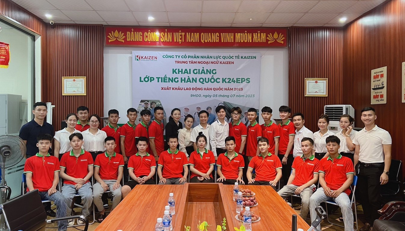 Kaizenvn.vn - Khai Giảng Khoá Học Tiếng Hàn Quốc Theo Chương Trình EPS XKLĐ 2023